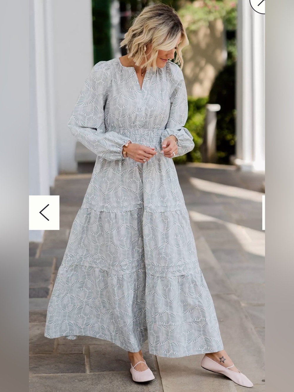 Anthropologie x Loverly Grey The Somerset Long Sleeve Maxi Dress Size S - Picture 3 of 8